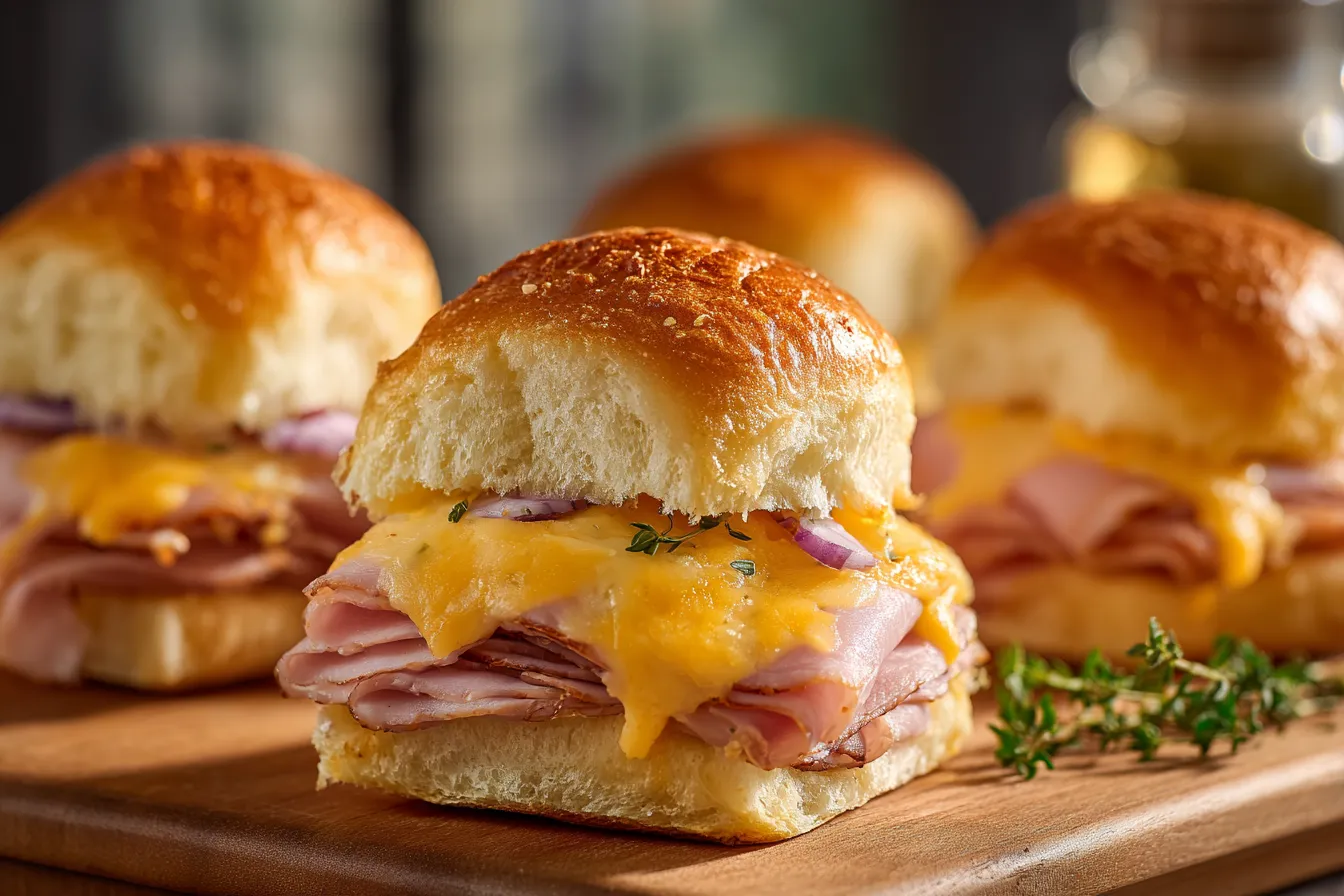 Mouthwatering Easy Air Fryer Ham & Cheese Sliders Recipe