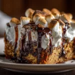 Easy Crockpot S'mores Cake