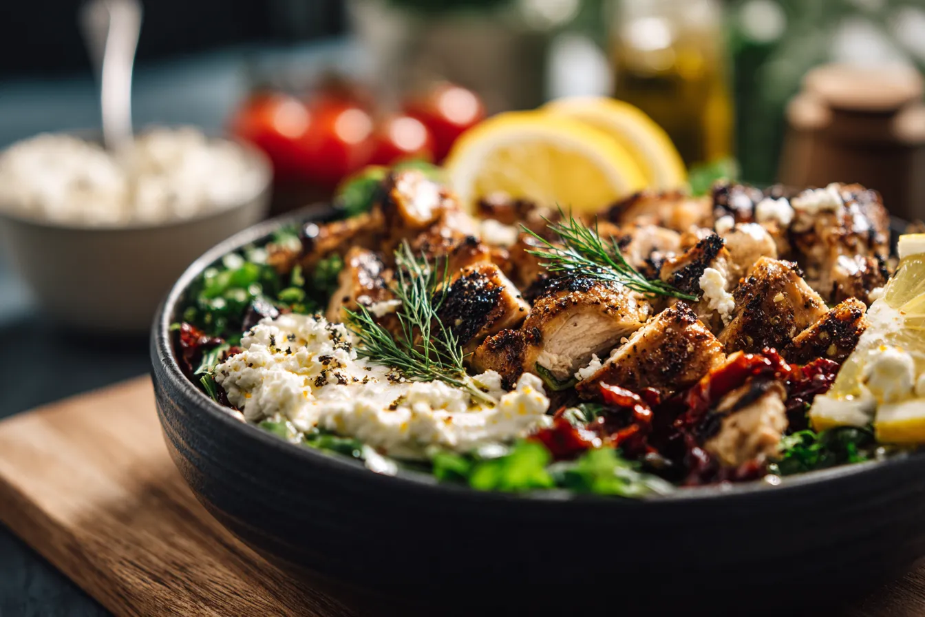 292 easy mediterranean lemon dill chicken bowls 2 6975776ec4af9