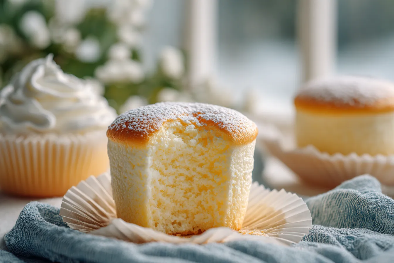 Irresistible Fluffy Japanese Cotton Cheesecake Cupcakes Recipe