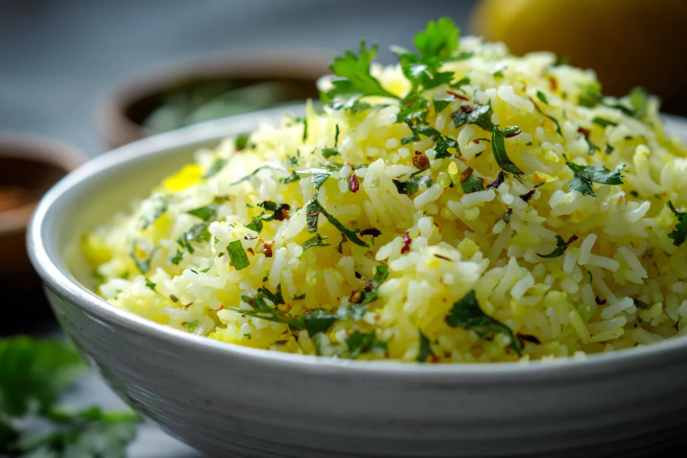 Irresistible Lemon Coriander Soya Rice: Fresh & Zesty Flavors!