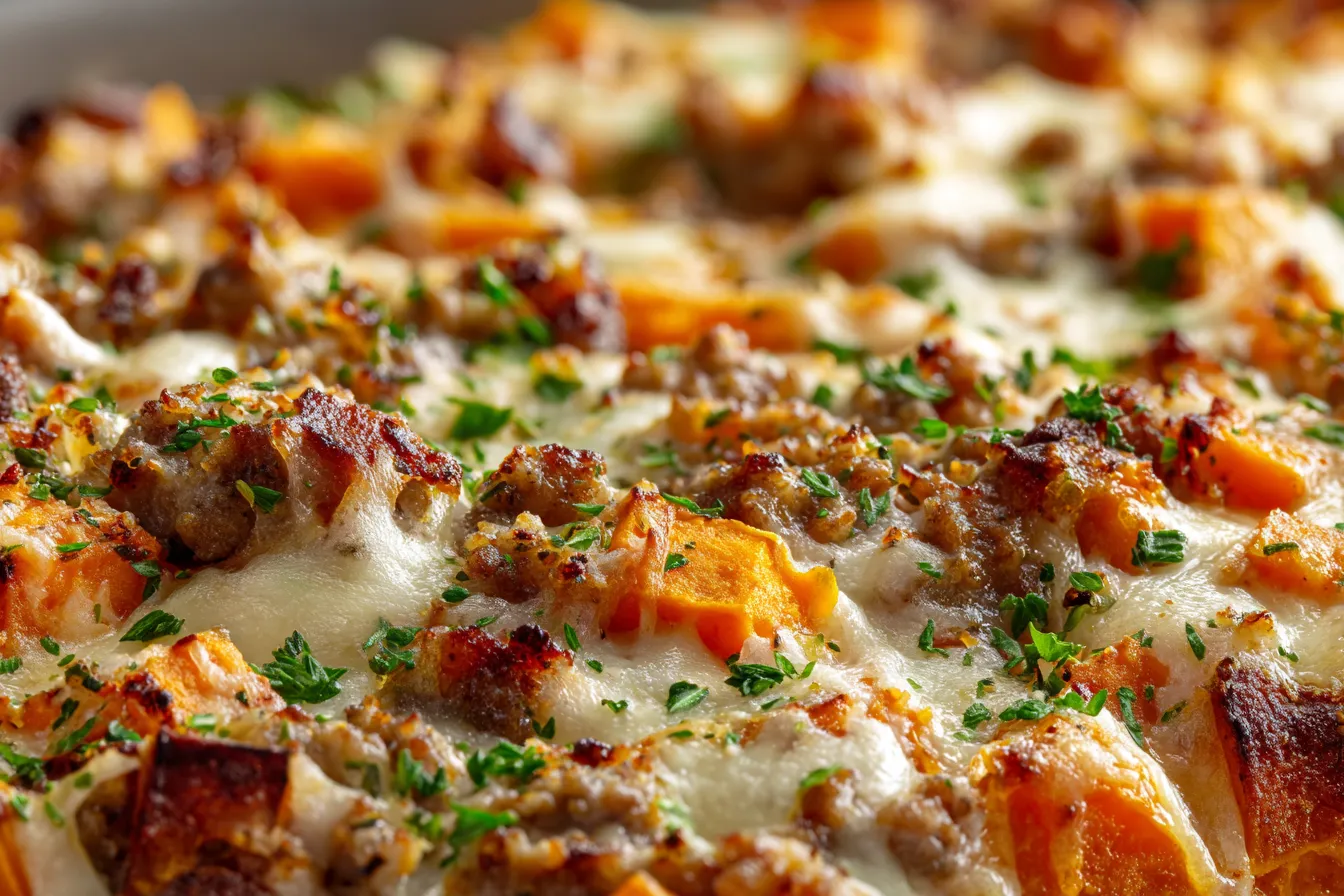 Delicious Healthy Ground Turkey & Sweet Potato Bake Recipe