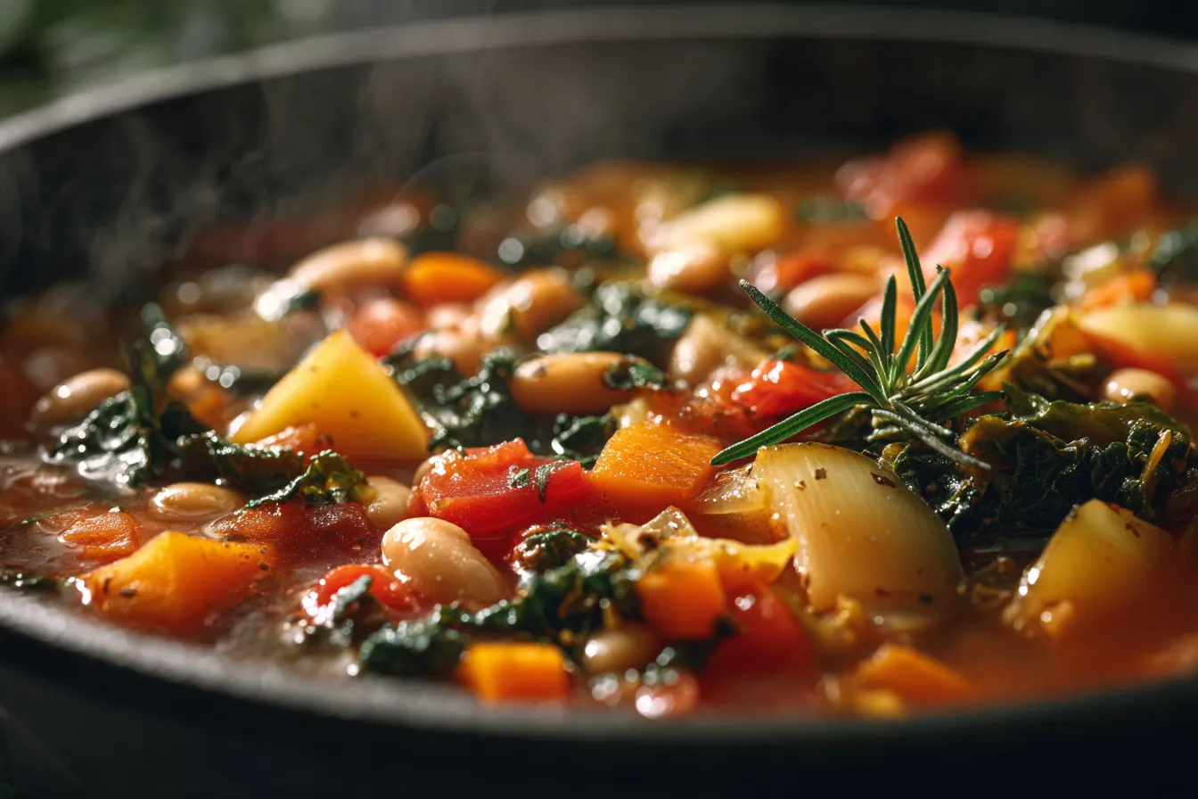 Ultimate Hearty Winter Veggie Minestrone Soup Recipe!