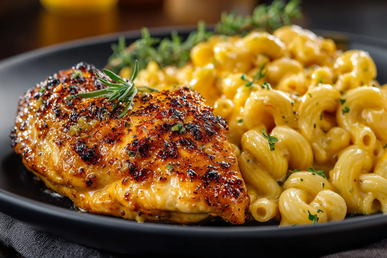 292 high protein honey garlic butter chicken with mac cheese 2 6959b17175ce9