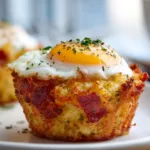 Loaded Bacon and Egg Hash Brown Muffins
