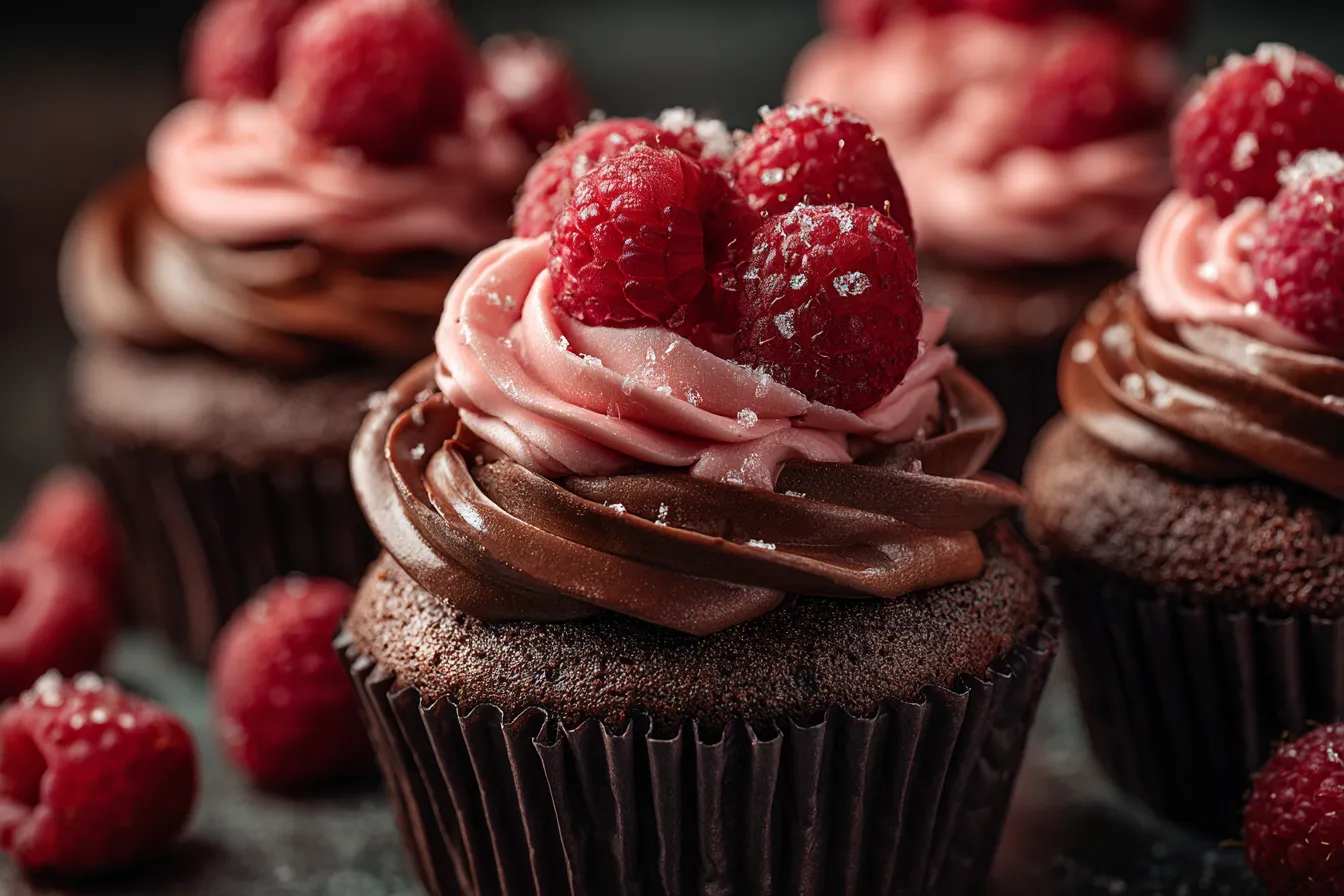 292 raspberry chocolate cupcakes 4 697d1d6bb1361