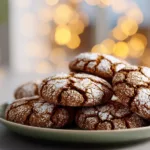 Soft and Spiced Gingerbread Crinkle Cookies