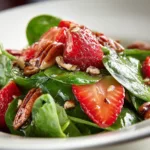 Spinach Strawberry Salad with Pecans