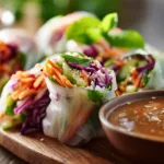 Spring Roll Salad with Peanut Dressing