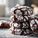 The BEST Chocolate Crinkle Cookies Dessert Recipe