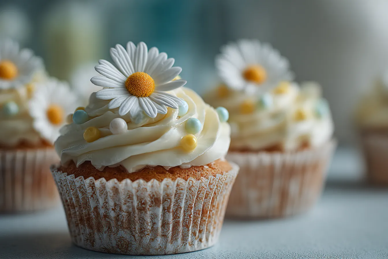 292 the cutest daisy cupcakes easy to make 2 6976b699ad379