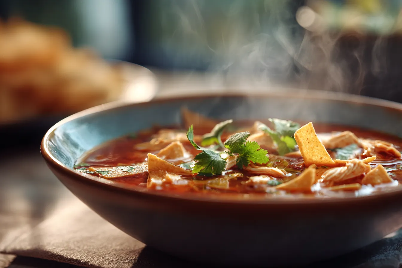 Irresistible Velvety Chicken Tortilla Soup Delight Recipe