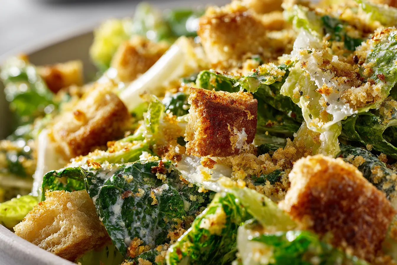 Ultimate Winter Caesar Salad with Dijon Breadcrumbs Recipe