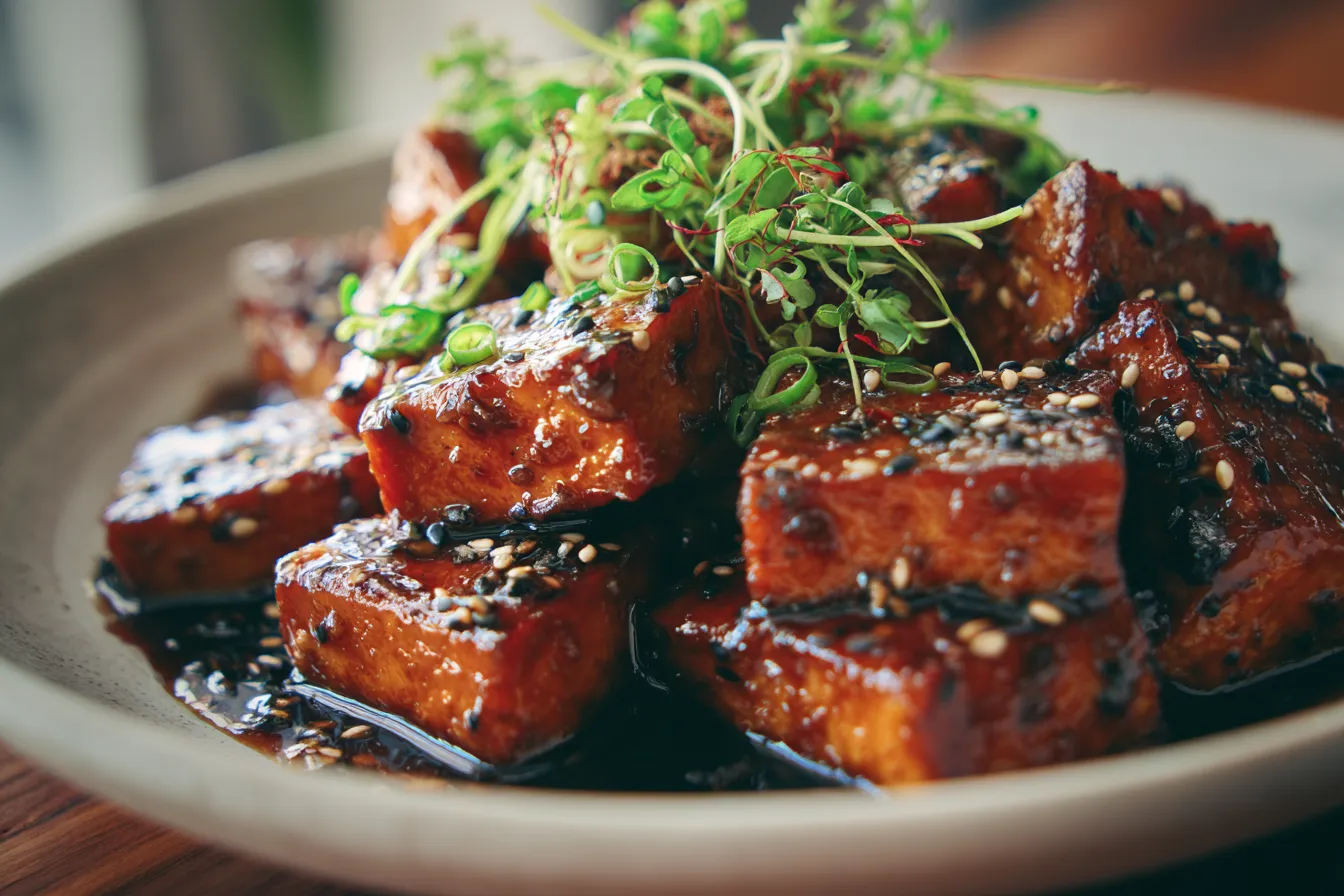 Savory 20-Minute Korean Braised Tofu for Quick Lunch Delight