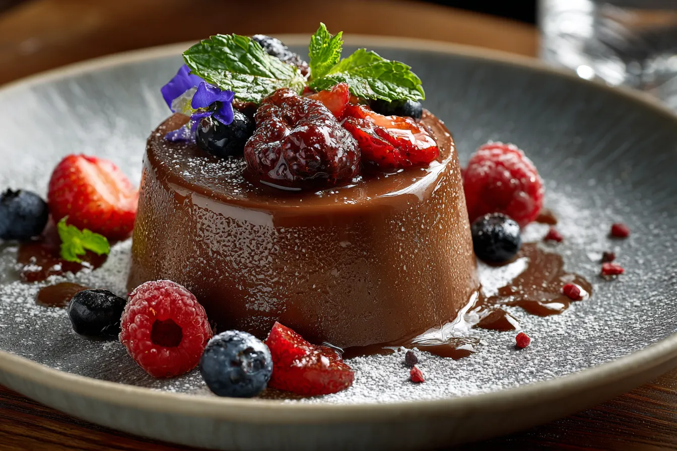 Quick & Decadent 30-Minute Chocolate Jelly Custard Dessert