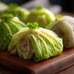 Asian-Style Steamed Cabbage Rolls with Lean Protein