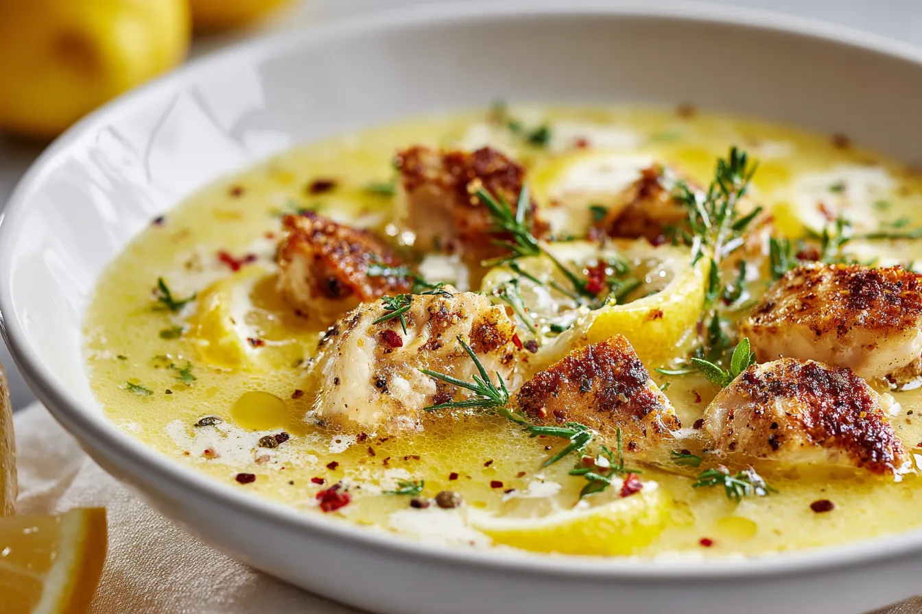 Quick & Zesty Lemon Chicken Soup for Busy Weeknight Dinners