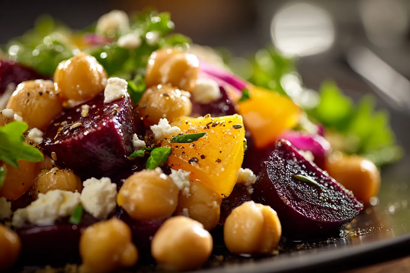 Vibrant Chickpea, Beet & Feta Salad: A Flavorful Delight