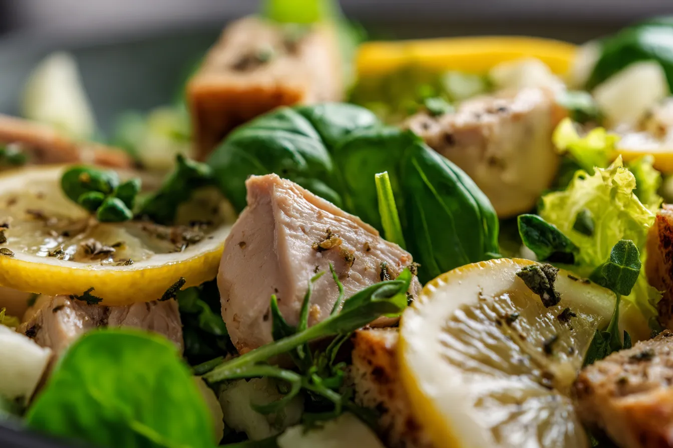 292 cold lemon basil chicken salad for busy weekdays 1 699392e0ddede