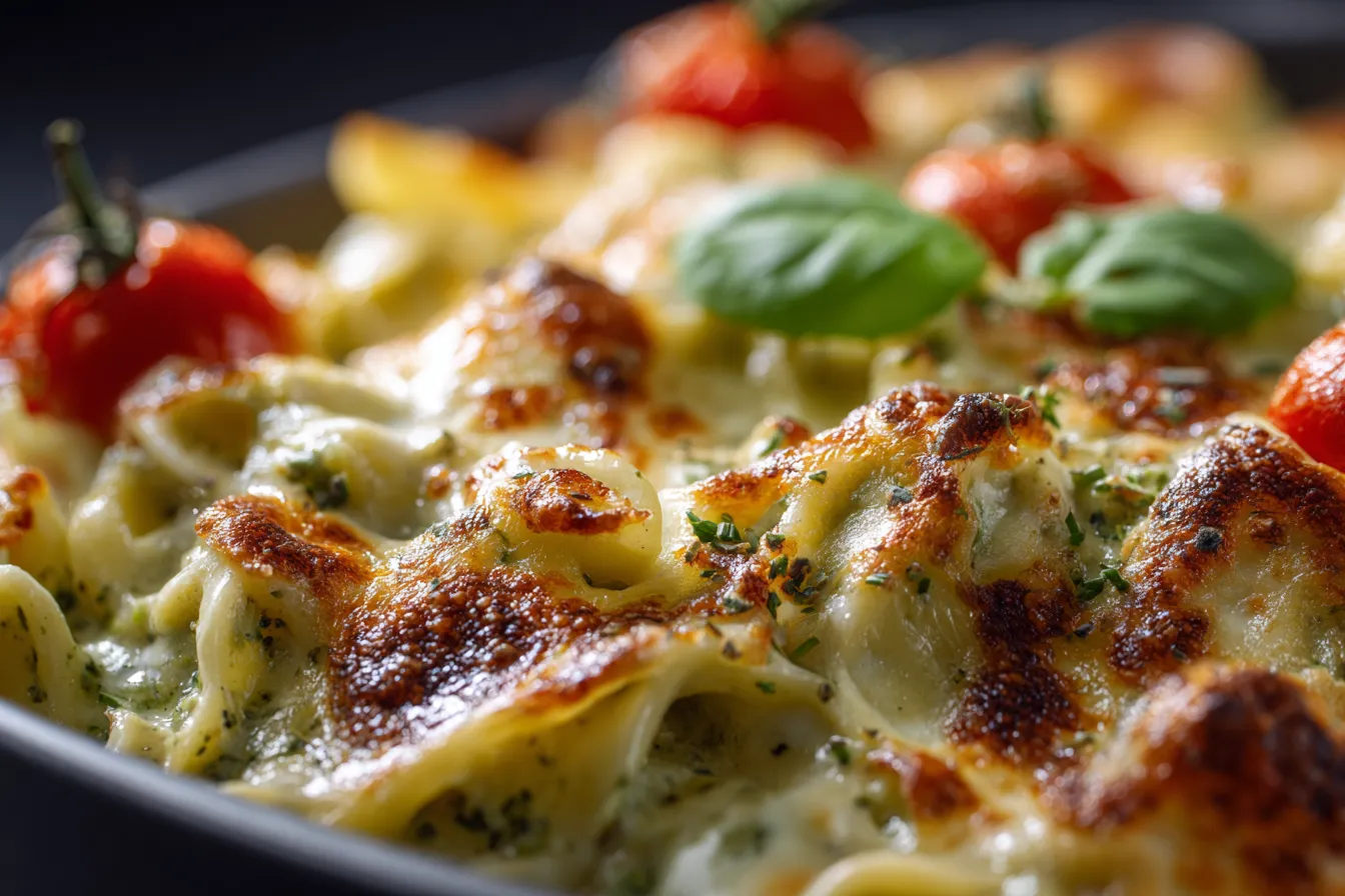 Delicious Creamy Pesto Chicken Pasta Bake | Easy Recipe Guide