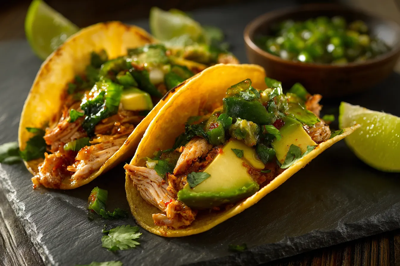 292 crunchy chicken tacos with poblano and avocado jalape o salsa 2 6987cf07b99a1