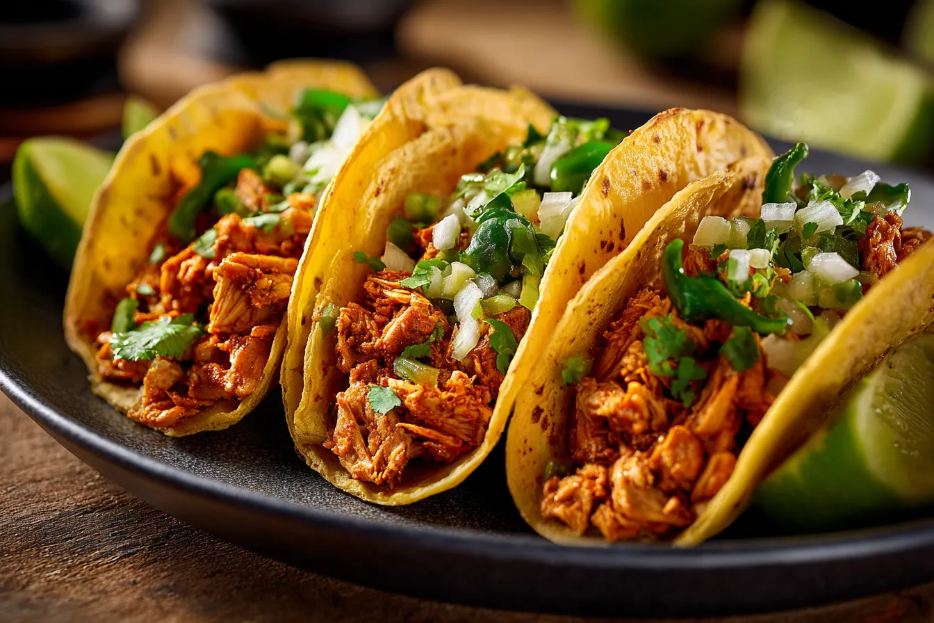Irresistible Crunchy Chicken Tacos with Poblano for Quick Dinners