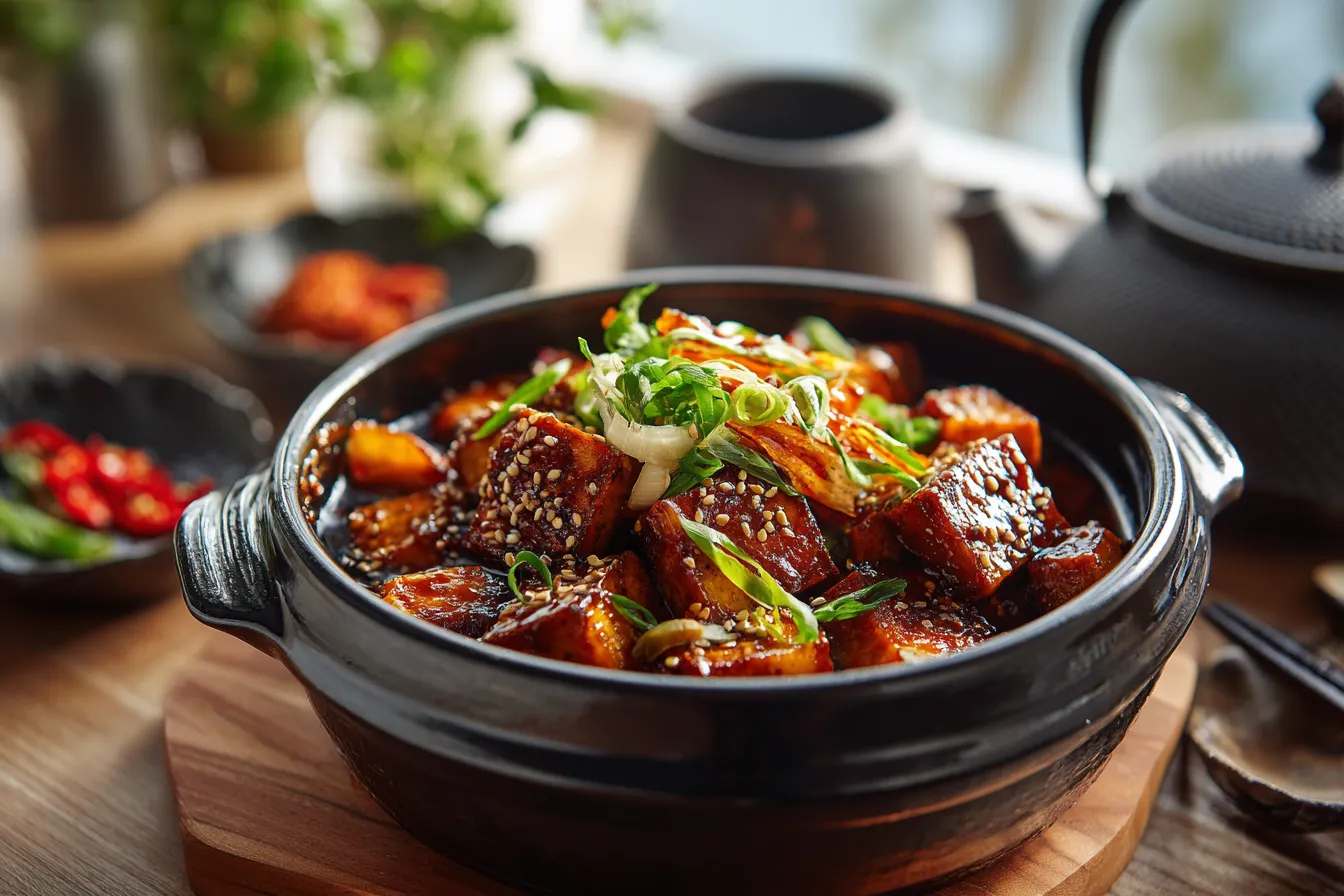 Effortless 20-min. Korean Braised Tofu Recipe for Flavor Lovers