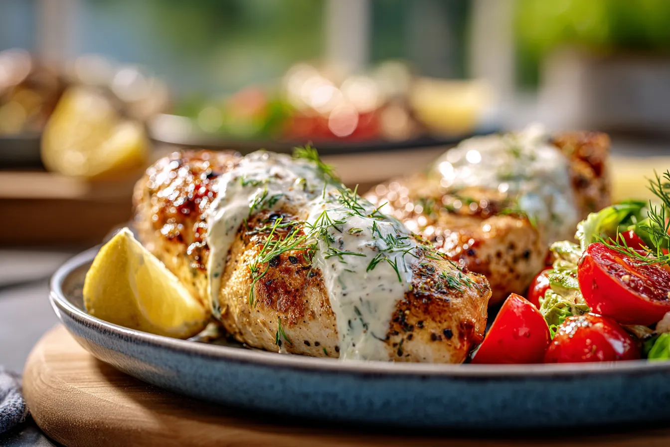 292 easy mediterranean lemon dill chicken bowls 1 697fcd64e5c66