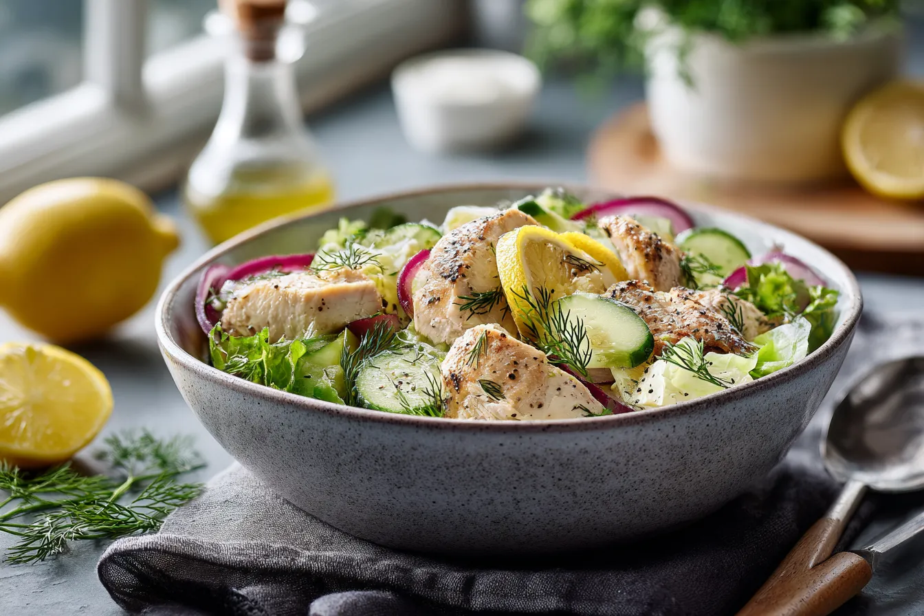 292 easy mediterranean lemon dill chicken bowls 3 697fcd69ee767