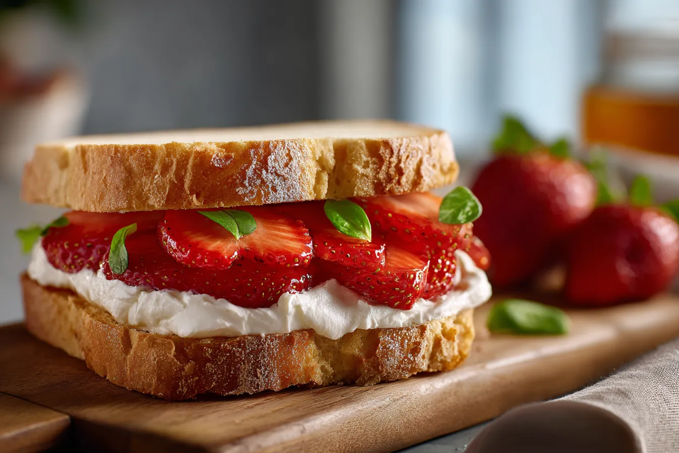 Effortless Strawberry Sandwich for Simple Meal Prep Delight