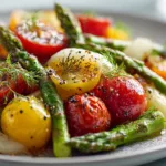 Fresh Asparagus Tomato Salad for Simple Meal Prep