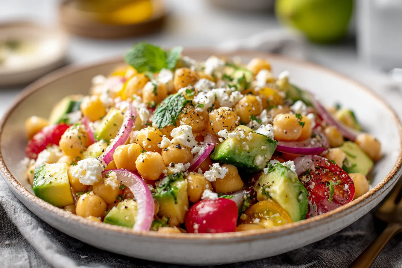292 fresh chickpea feta salad with avocado for healthy lunches 4 69951af5cd417