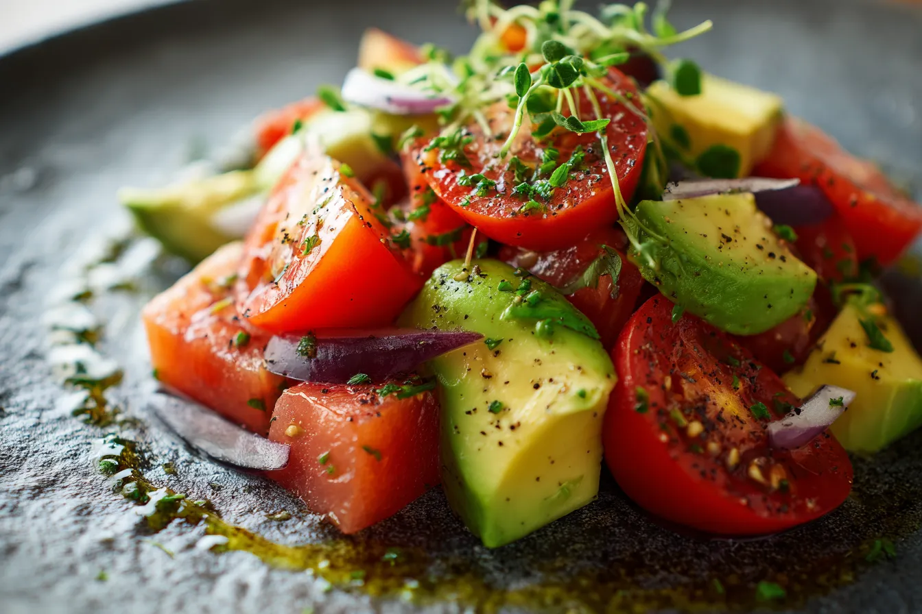 292 fresh tomato and herb avocado salad recipe 4 6989247e2a17e
