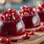 Glossy Pomegranate Mousse Domes