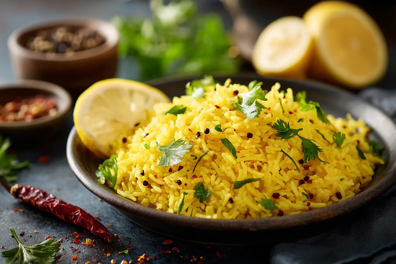 Zesty Healthy Lemon Coriander Rice: Daily Cooking Delight