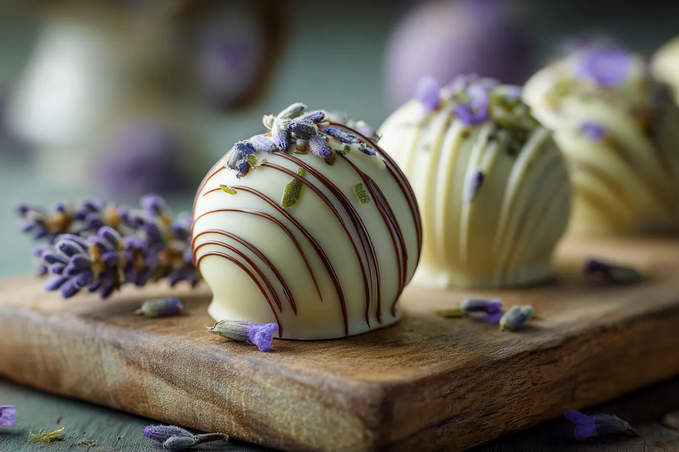 Indulge in Lavender Honey Truffles: White Choc Delight!