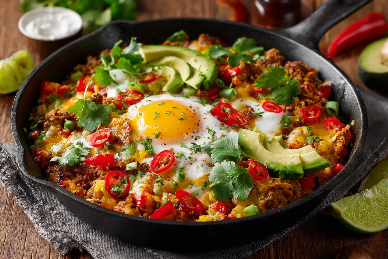 Busy Weeks? Try This Easy Low-Carb Mexican Enchilada Skillet!