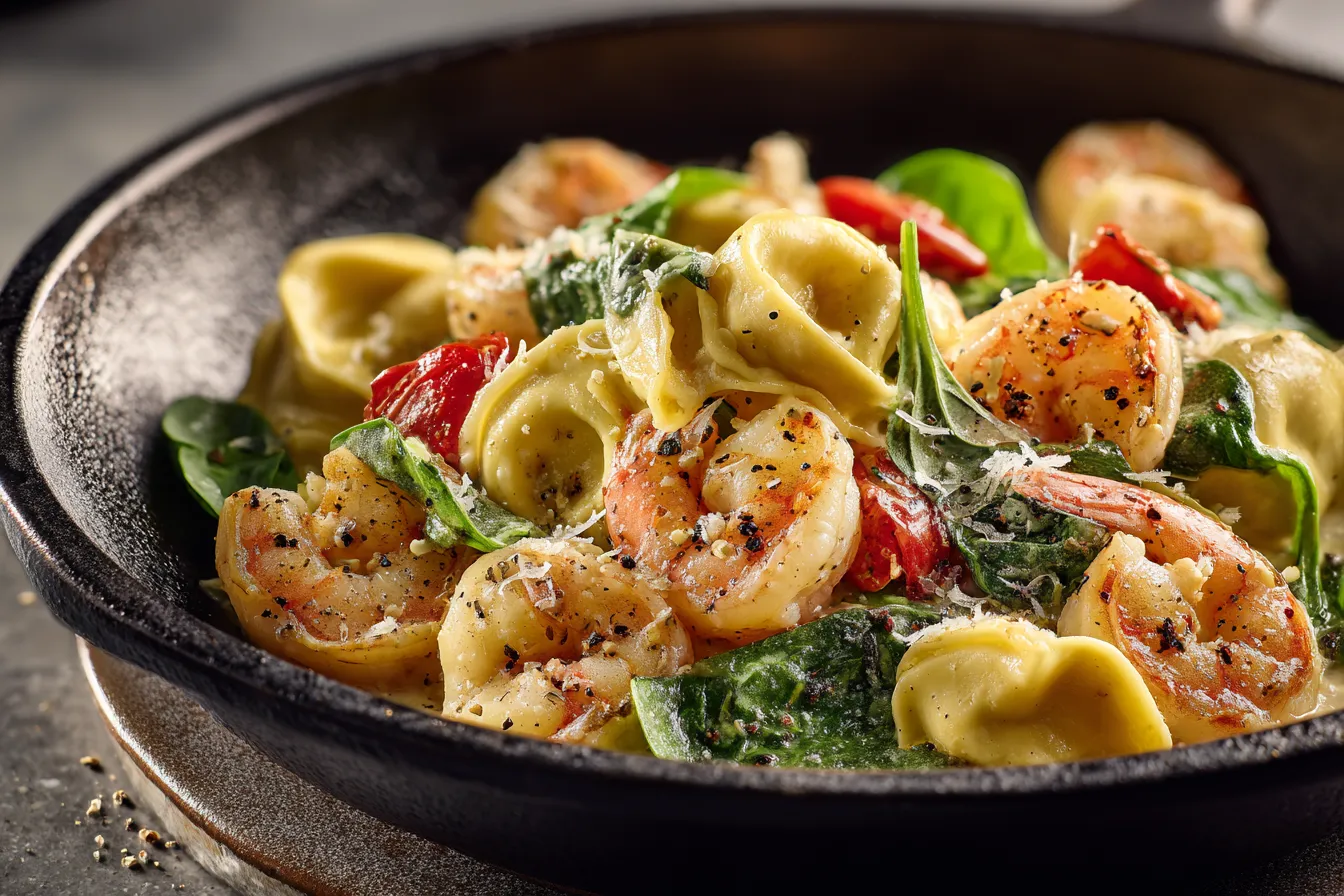 Easy One-Pan Shrimp & Spinach Tortellini for Smart Meal Prep