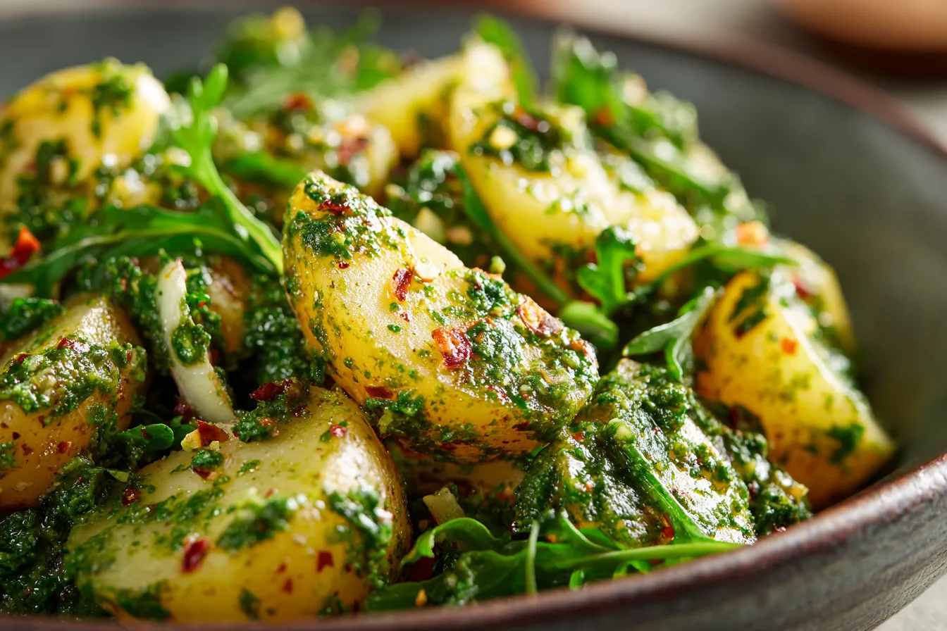 Delicious Pesto Arugula Potato Salad for Easy Veggie Dinners