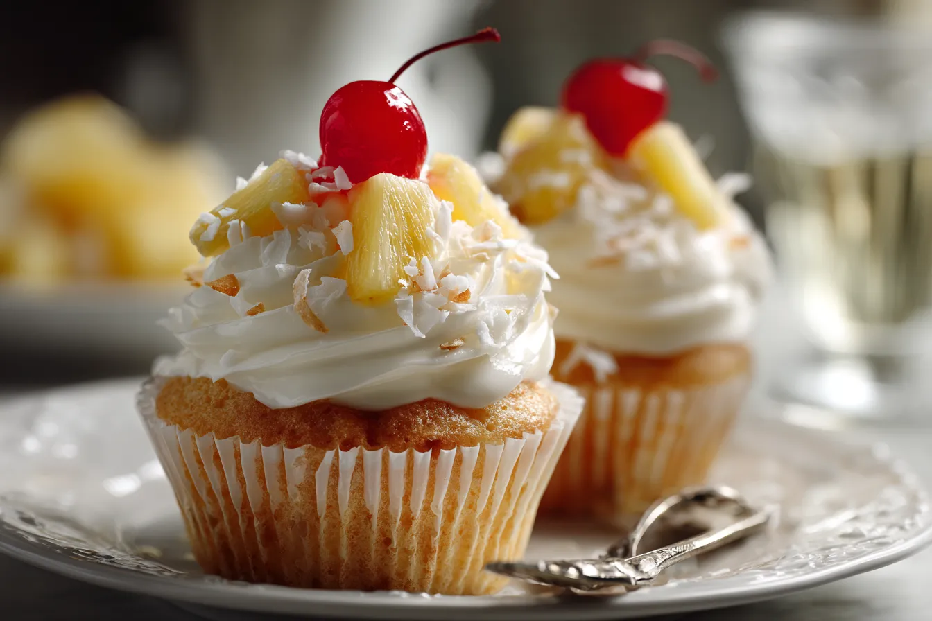 Indulge in Irresistible Pina Colada Cupcakes for Summer Fun!