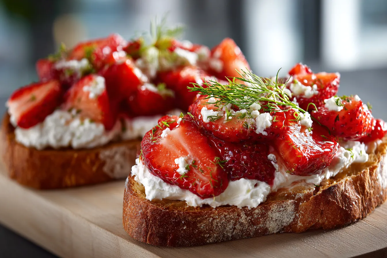 292 roasted strawberry whipped ricotta toast for easy morning prep 2 698d140024525