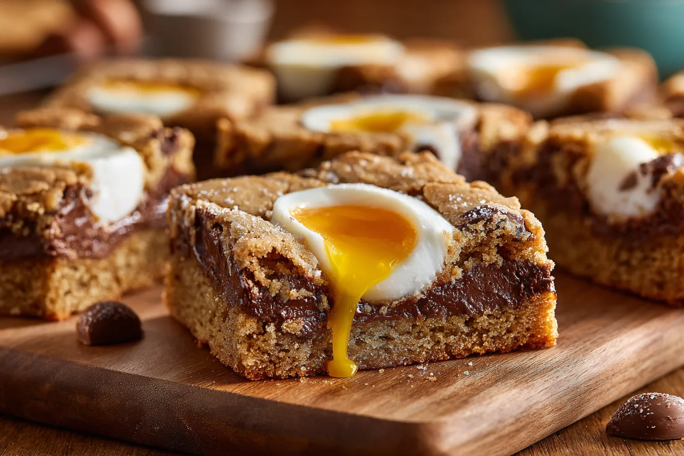 Irresistible Sheet-Pan Cadbury Egg Cookie Bars for Easy Baking