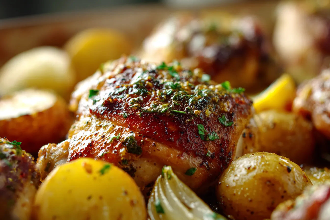 292 sheet pan lemon balsamic chicken and potatoes 4 697fcd70ed773