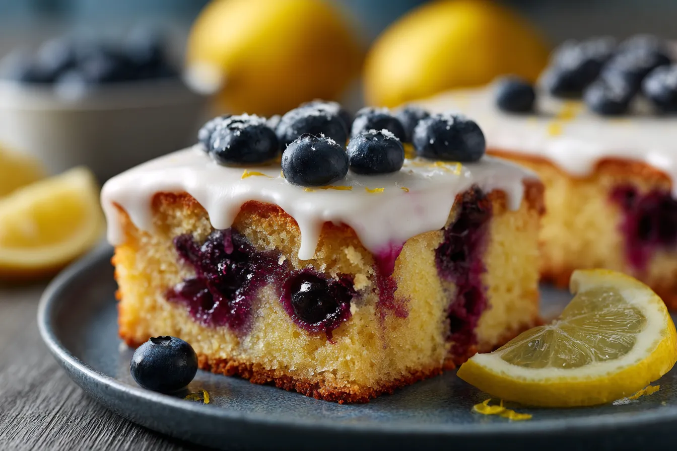 Irresistible Lemon Blueberry Sheet Cake for Crowd-Ready Fun