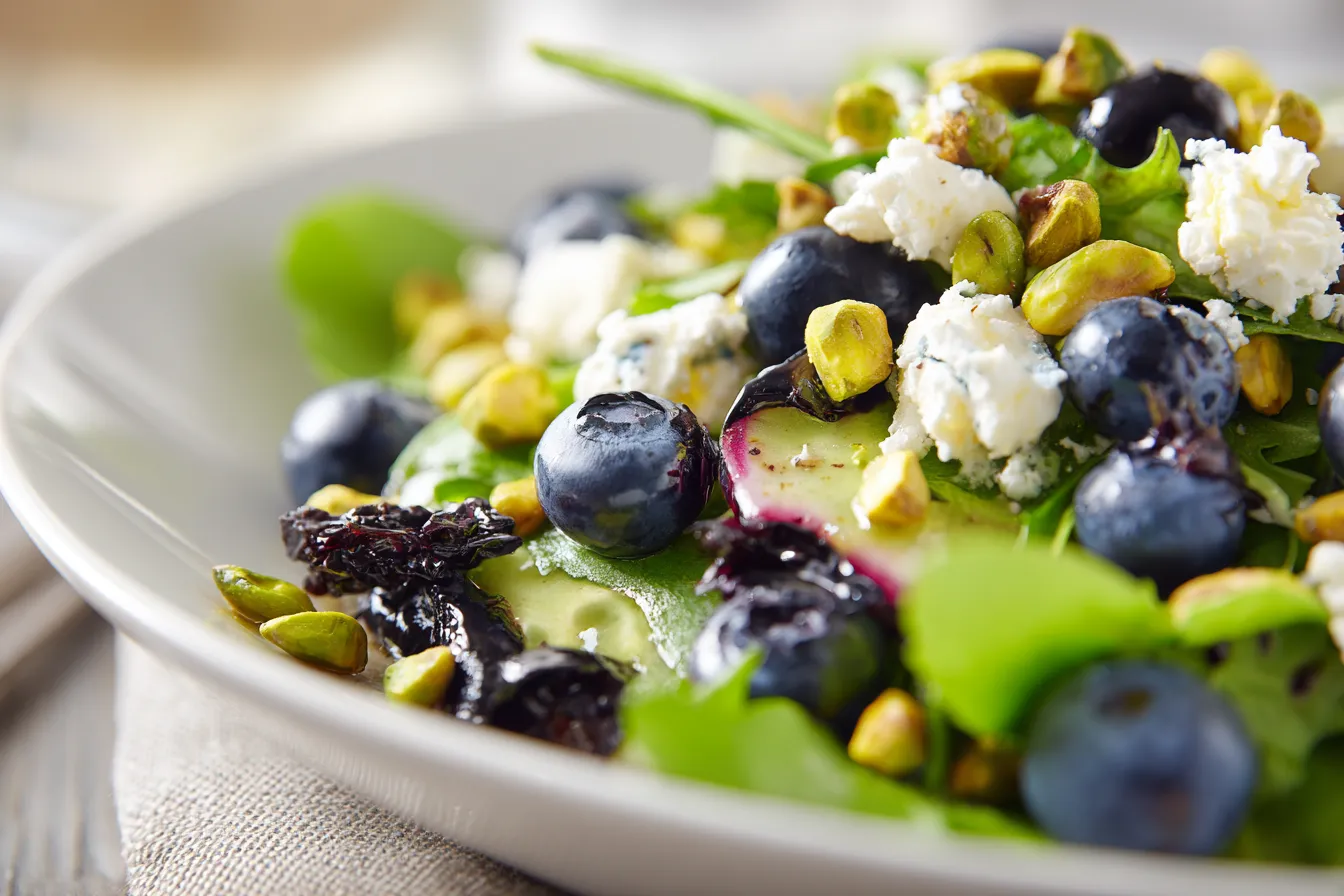 292 spring blueberry feta salad with pistachios for busy weeks 1 6993928cf2df5