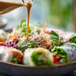 Spring Roll Salad with Peanut Dressing