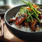 Sticky Chicken Rice Bowls!