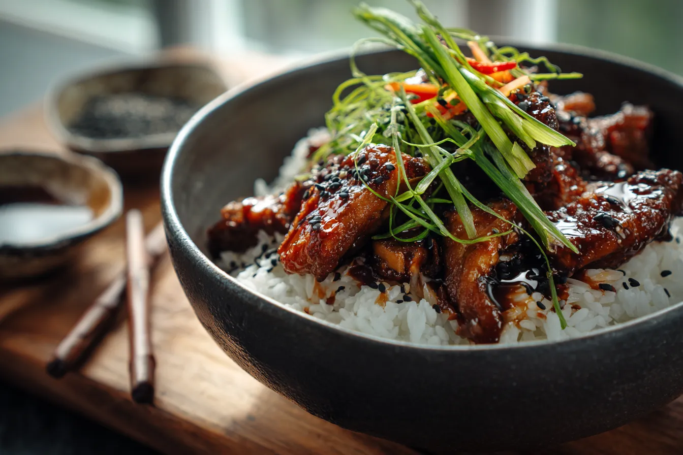 Irresistible Sticky Chicken Rice Bowls: Easy & Delicious!