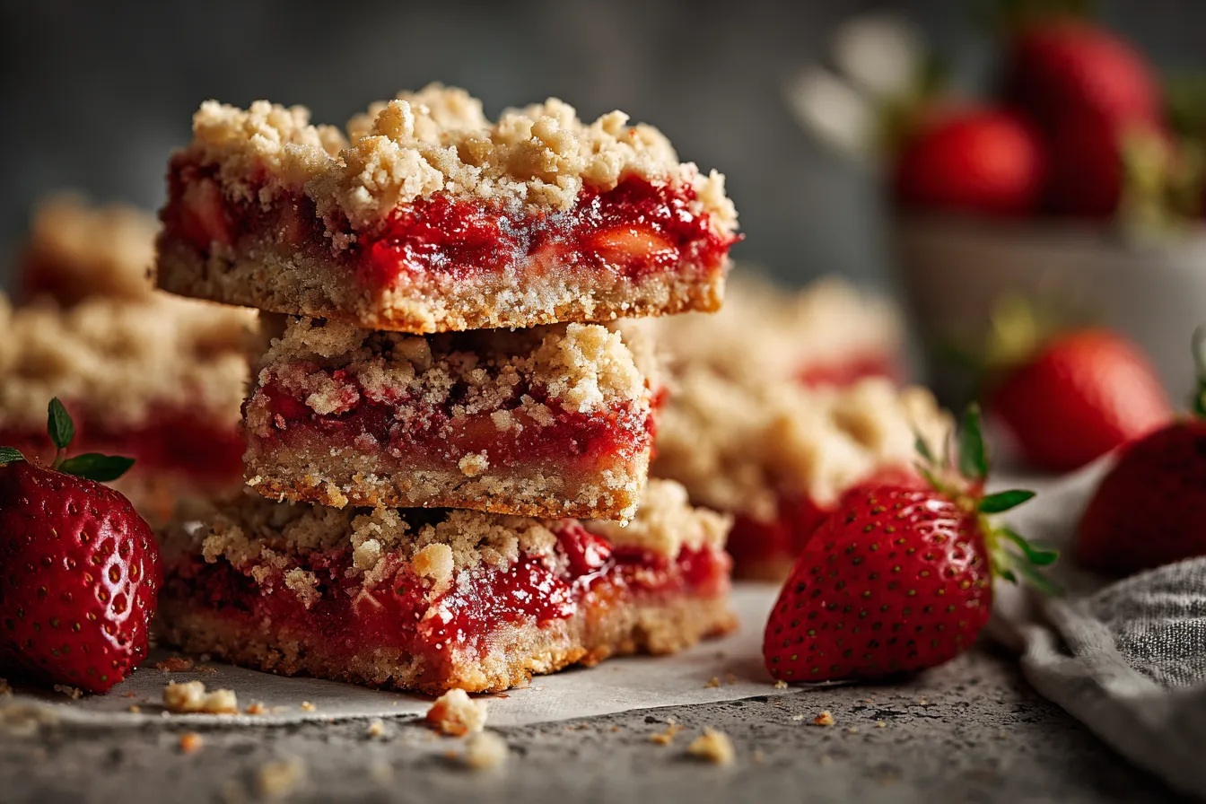 292 strawberry oatmeal crumble bars for easy weekly baking 2 698bc0379615d