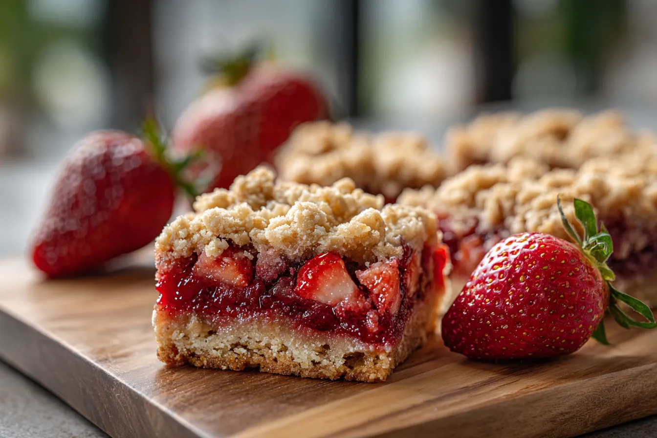 Irresistible Strawberry Oatmeal Crumble Bars for Easy Baking